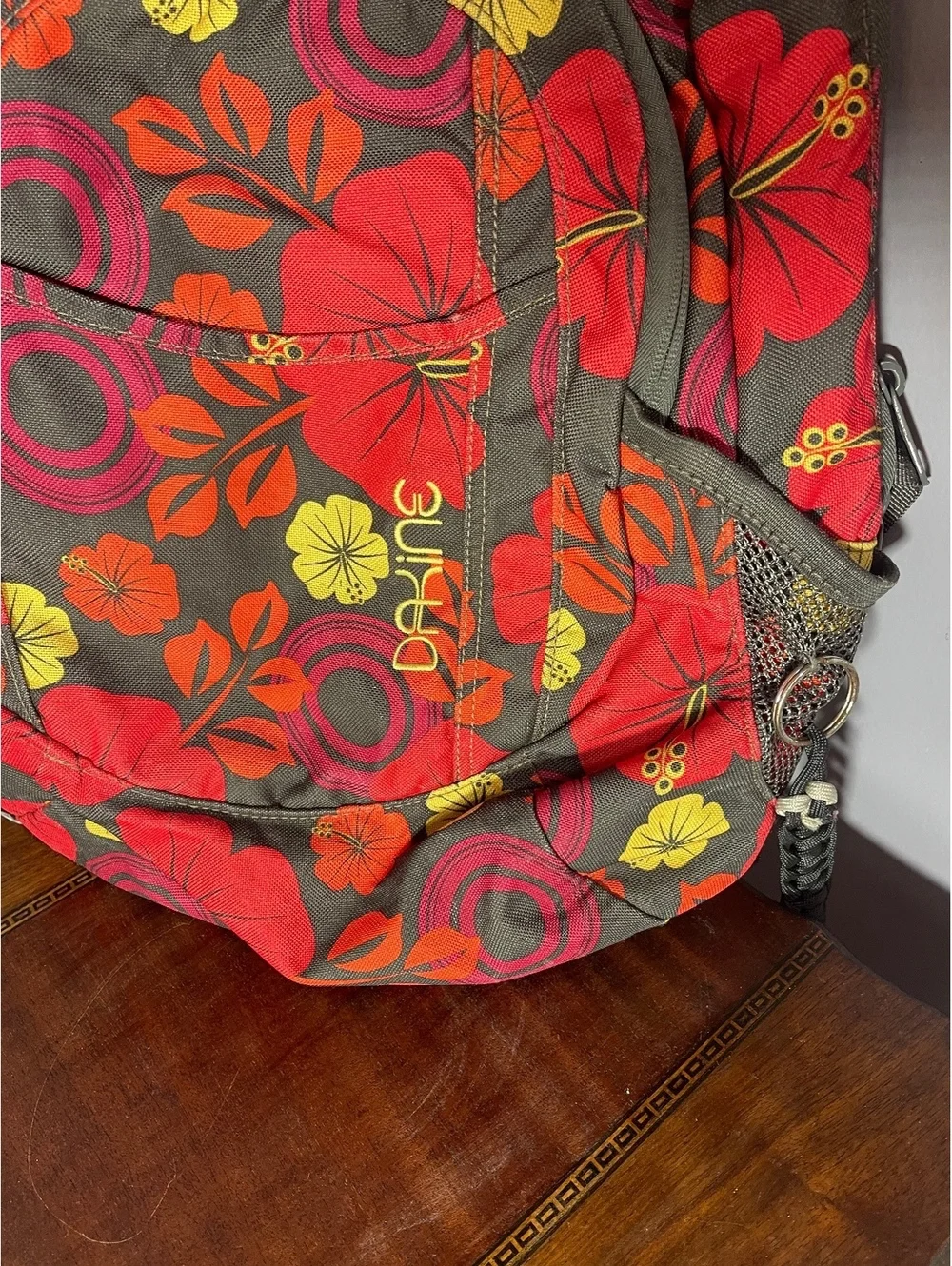 DaKine Floral Pattern Backpack with Multiple Compartments